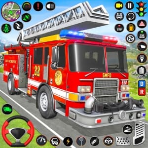 City Rescue Fire Truck Games
